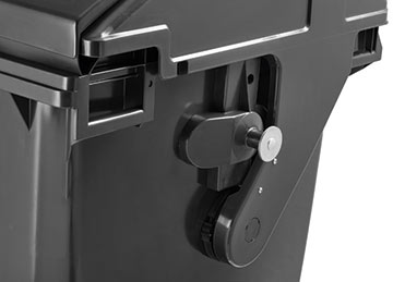 DIN lifting with safety stopper