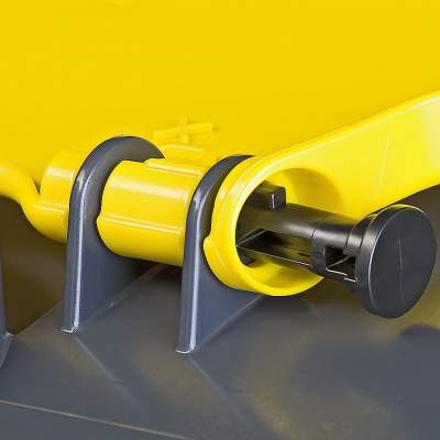 mobile waste containers 1100 L RL LIL hinge additional lid