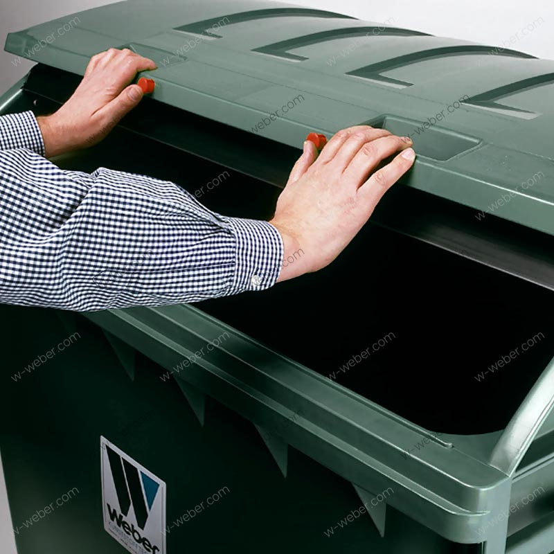 Wheelie bins 1100 l rl lid opening images-pictures