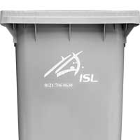 wheelie bins 240 L hot-foil-printing